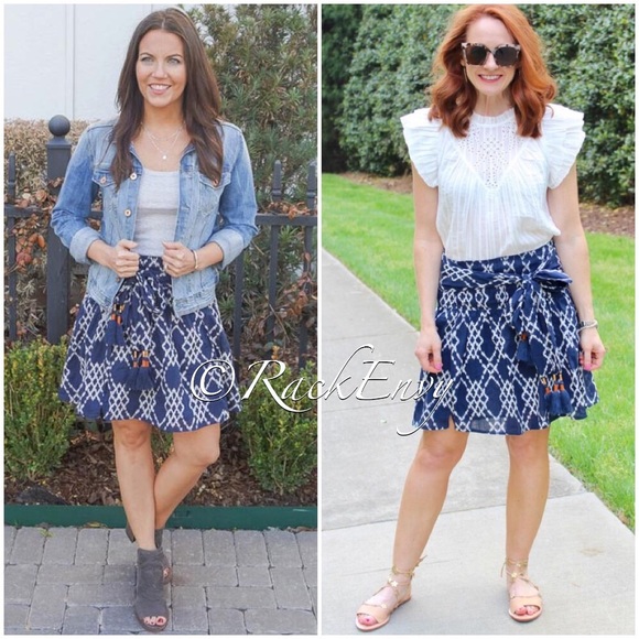 NWT ANTHROPOLOGIE RIMBAUD TIE-WAIST MINI SKIRT - Picture 6 of 8